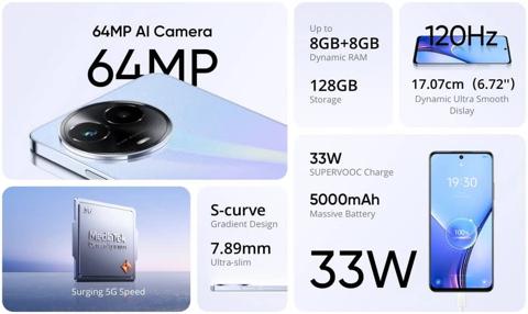 الإعلان عن هاتف Realme 11X 5G بكاميرا رئيسية 64